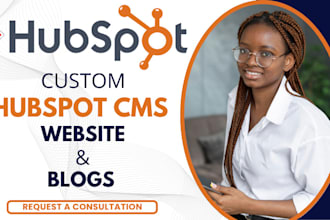 build hubspot blog websites and convert figma to hubspot landing page carrd page