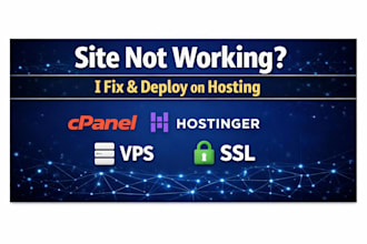 fix hosting, deployment or netlify errors and make website live