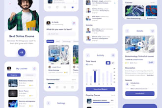 develop elearning platform, educational app, online course app and website