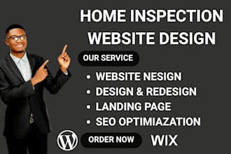build a modern website for your home inspection, repair, or inspector service