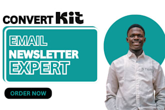 set up mailchimp convert kit email sequence newsletter landing page automation