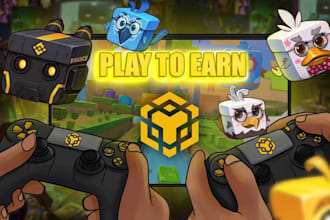 build blockchain p2e web3 game, x to earn game, telegram mini a and nft game