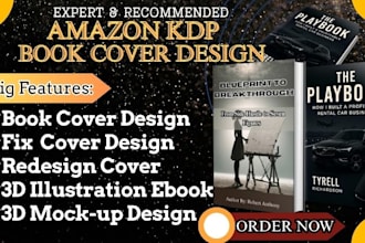 design and redesign kindle book cover,fix rejected KDP book cover, fantasy cover