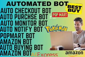 make auto checkout bot, pokemon bot, purchase bot, popmart bot, shopping bot