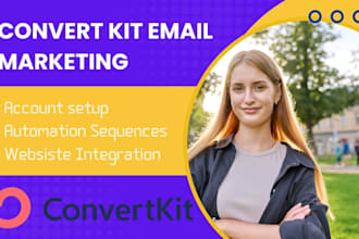 setup convert kit landing page kit automation template kit newsletter design