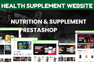 build private label supplement shopify store health supplement vitamin website