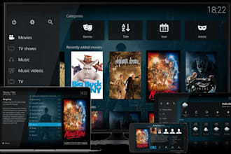 build a complete iptv and vod platform with admin panei and branded app