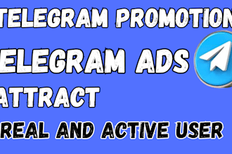 telegram promotion, run telegram ad to your channel to bring real, active users