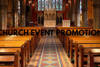 design promotional flyer for real estate, event, party, church