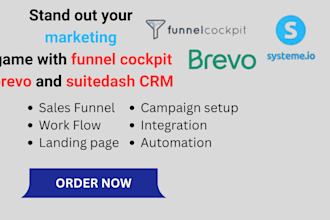 build and automate your systeme or brevo CRM sales funnel