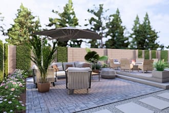design 3d landscape for your garden, pool, or backyard lto