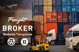 built freight broker cargo website, trucking logistics website, dispatch website