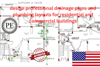 design professional drainage plans and plumbing layouts for buildings