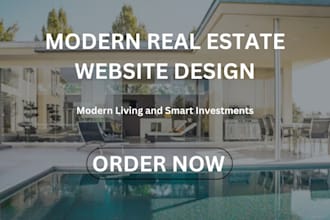design a modern real estate website, realtors and investors website on wordpress