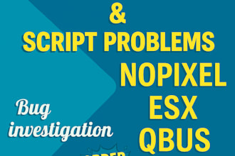 develop and fix custom esx or qbcore for your fivem server