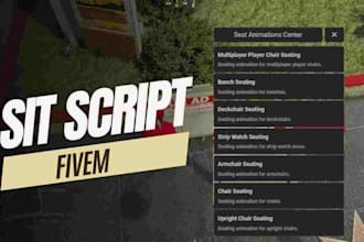 create or develop high quality esx script, qbcore script for your fivem server