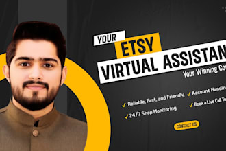 be your etsy store manager and sourcing VA