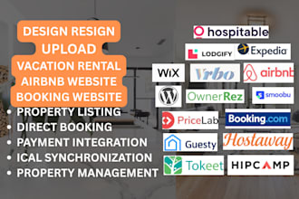 design vacation rental website short term hotel direct booking airbnb lodgify