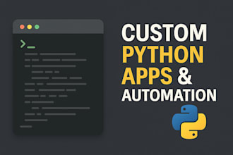build python automation, scripts, or backend tools