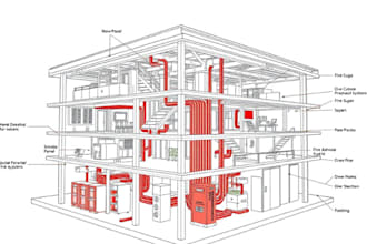 design and pe stamp fire alarm system based on nfpa ibc 13r,13d, fm200