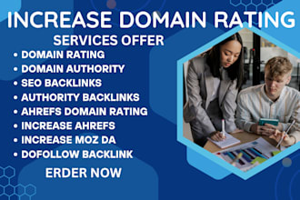 increase semrush domain authority score from 0 to 50 plus