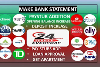 reconcile bank statement PDF to editable format