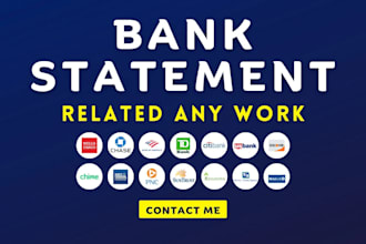 reconcile bank statement PDF to editable format