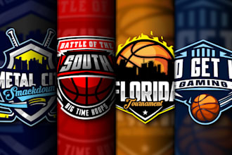 design baseball, basketball, soccer, hockey, all sports club and tournament logo