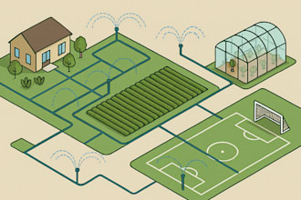 design irrigation systems plan for all type of networks