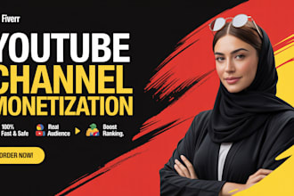 monetize youtube, fix issue, channel growth, video promotion, subscribers