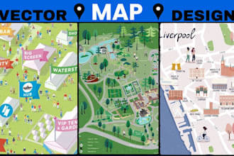 design custom vector maps for real estate, campground, interactive site plans