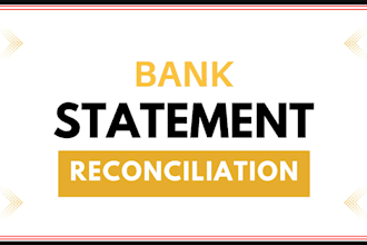 reconcile bank statement PDF to editable format