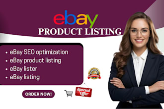 do ebay product listing, product upload, ebay listing, ebay product upload SEO