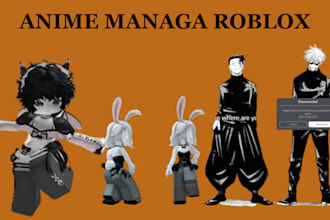 draw your roblox skin or minecraft avatar in anime  manga style