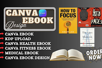 design format canva health fitness ebook, medical ebook workout plan, kdp upload