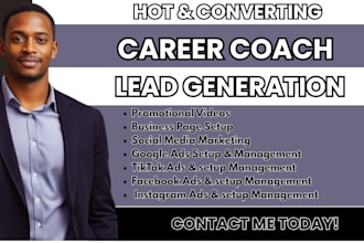 career coach leads career coach facebook ads setup career coach google ads setup