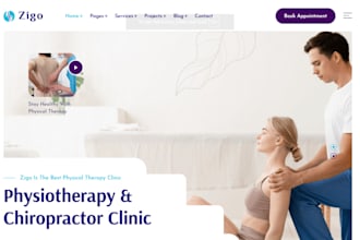 design massage therapy website with online booking, SEO optimization marketing