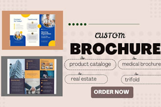 design medical real estsate  trifold spa spa menu  brochure product catalog