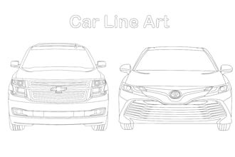 draw amazing line art of vehicles, products, or manual instructions