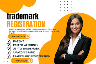 do uspto trademark search, filing, registration, and amazon brand registry