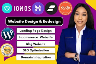 hostinger website design ionos duda odoo showit weebly godaddy website wordpress