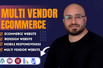 build multi vendor ecommerce marketplace website or multivendor website