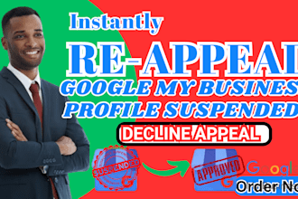 instantly approve decline suspended google my business profile fix appeal gmb