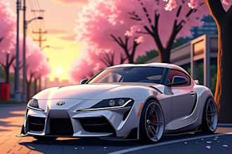 turn your car into a custom aesthetic wallpaper or poster