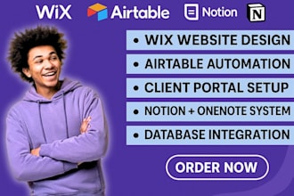 setup softr wix glide airtable glide adalo client portal notion database onenote
