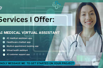 do ai medical virtual assistant appointment booking customer support agent app