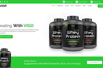 build private label nutraceutical website, vitamin health supplement website