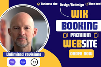 design or redesign wix website, landing page, booking website, wix ecommerce