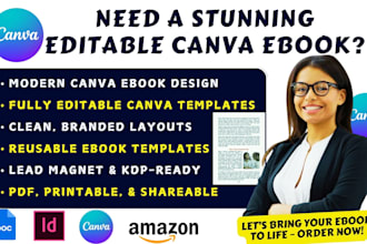 canva ebook design canva ebook, ebook template, canva pdf, editable canva ebook