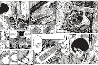 dark fantasy manga page, manga comic book artist, japanese anime manga style